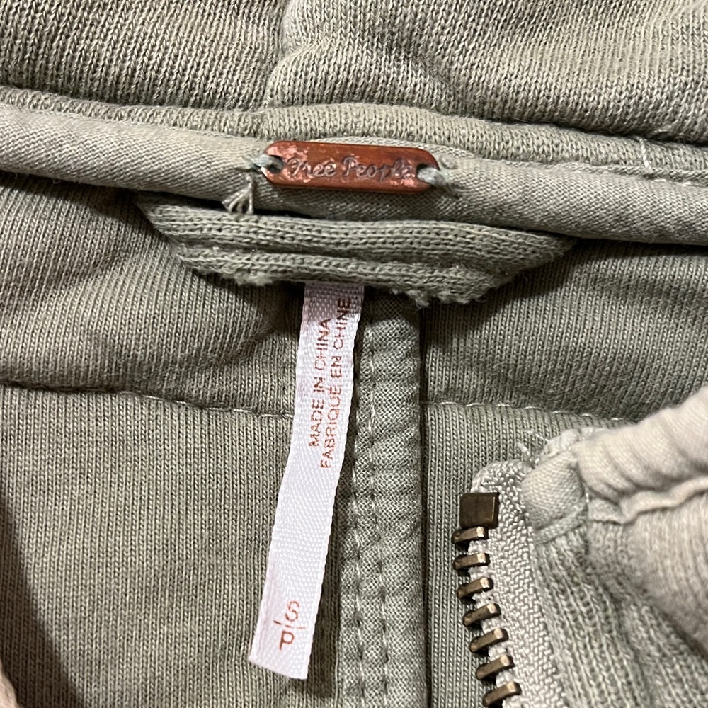 Free people dolman green quilted jacket - Picture 2 of 8